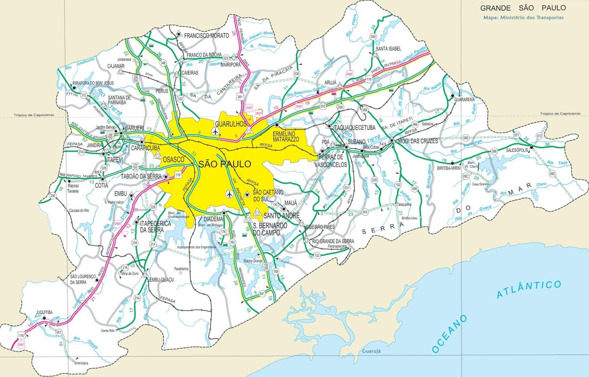 kaarten van São Paulo