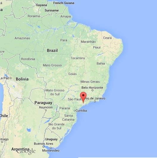 waar is Sao Paulo, gelegen op een kaart