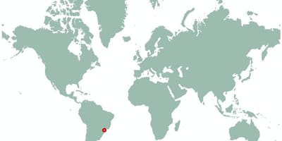 Sao Paulo brazilië kaart van de wereld