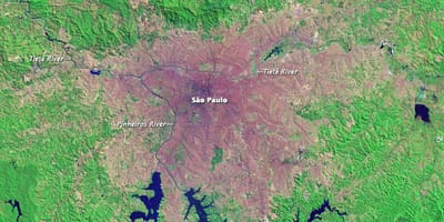 São Paulo topografische kaart