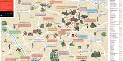 Sao Paulo brazilië toeristische kaart 